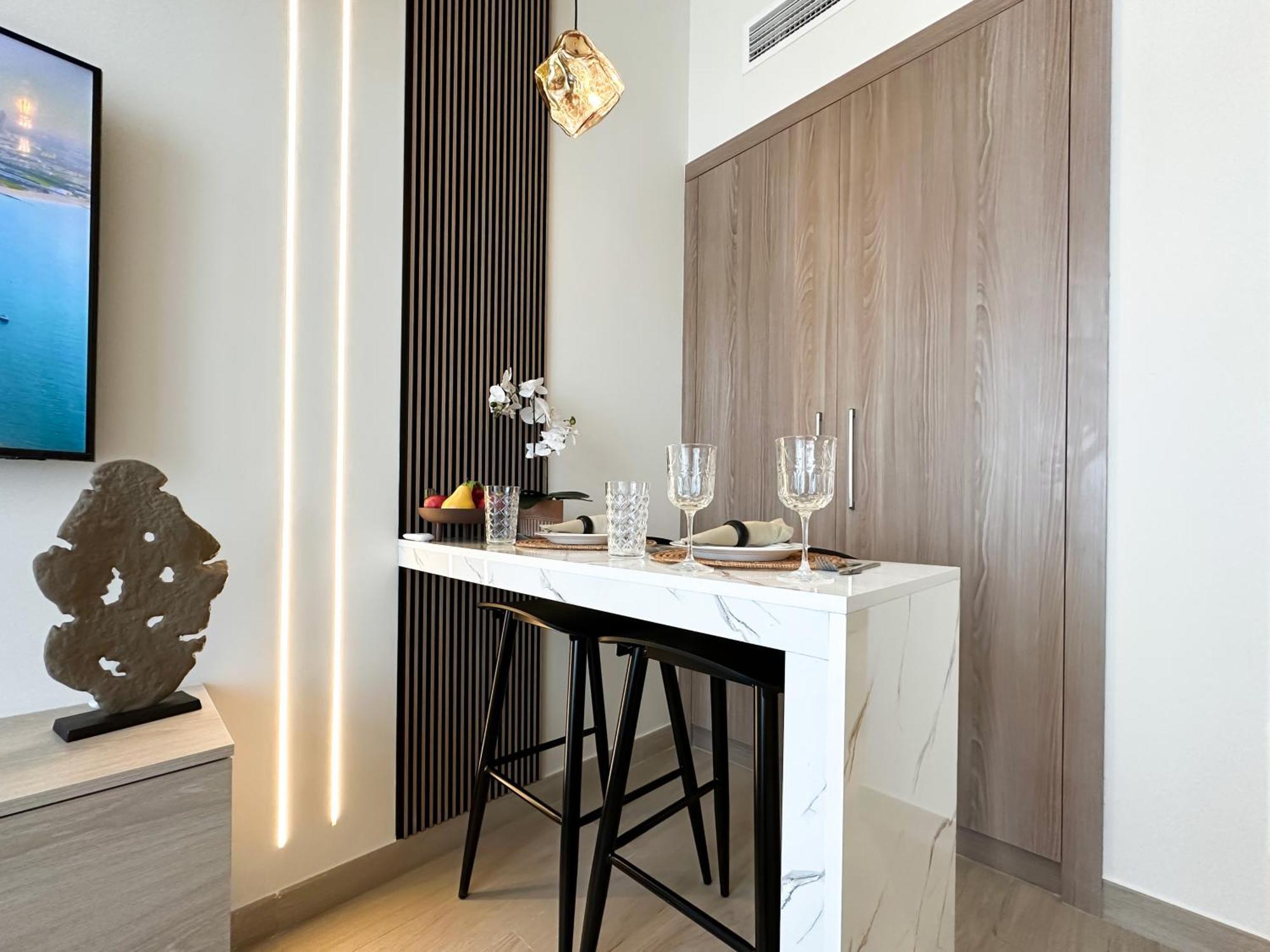 Trophy Modern Marvel Cozy With Smart Features In Azizi Riviera Apartment Dubai