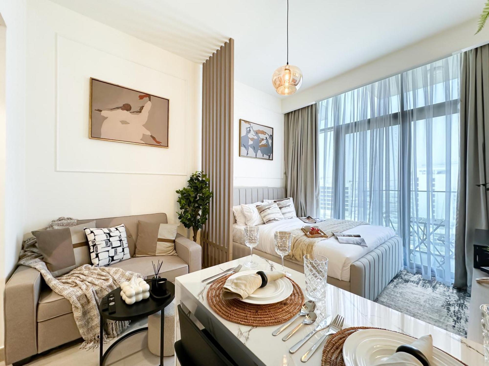 Trophy Modern Marvel Cozy With Smart Features In Azizi Riviera Dubai