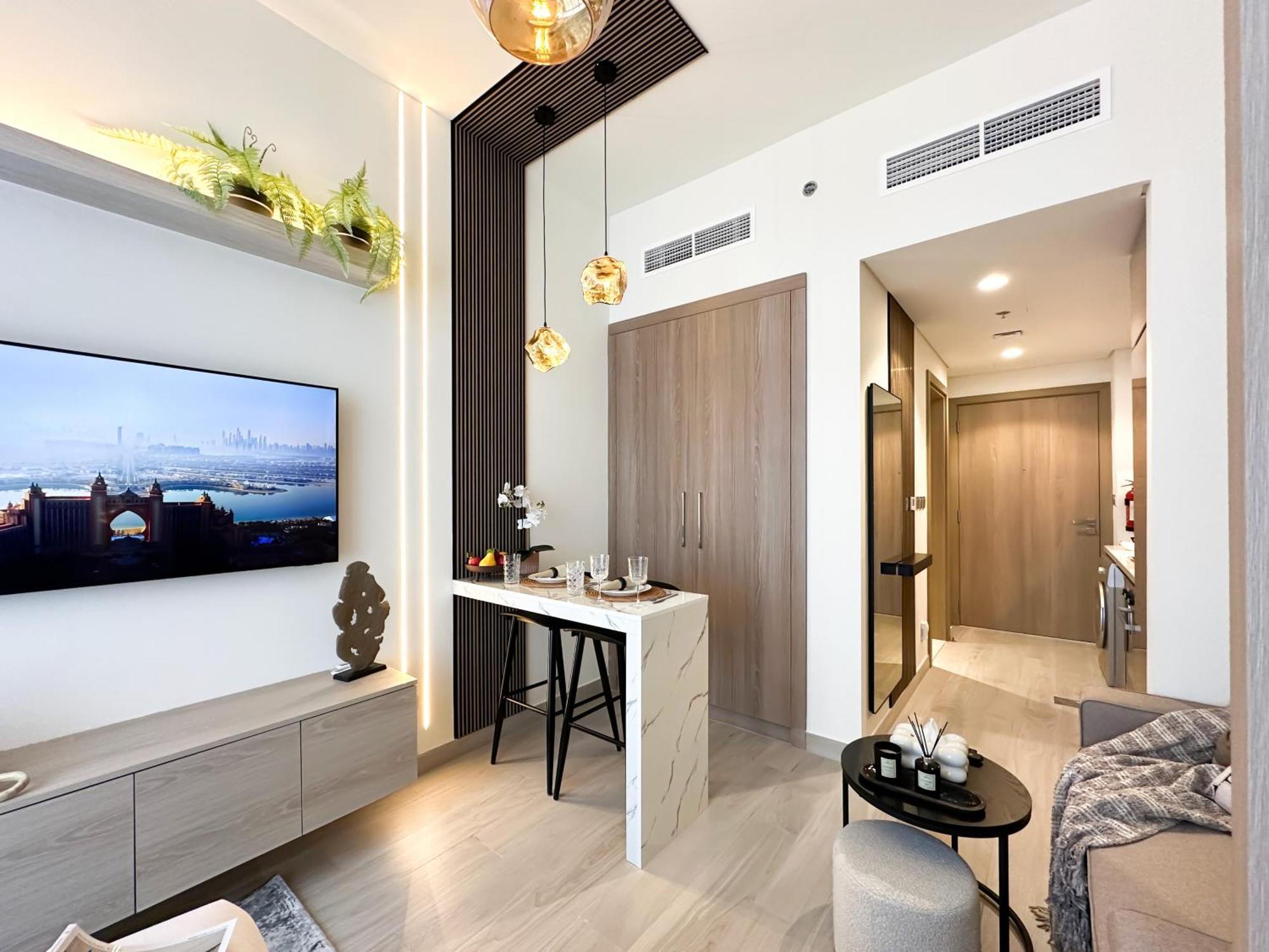 Trophy Modern Marvel Cozy With Smart Features In Azizi Riviera Apartment Dubai